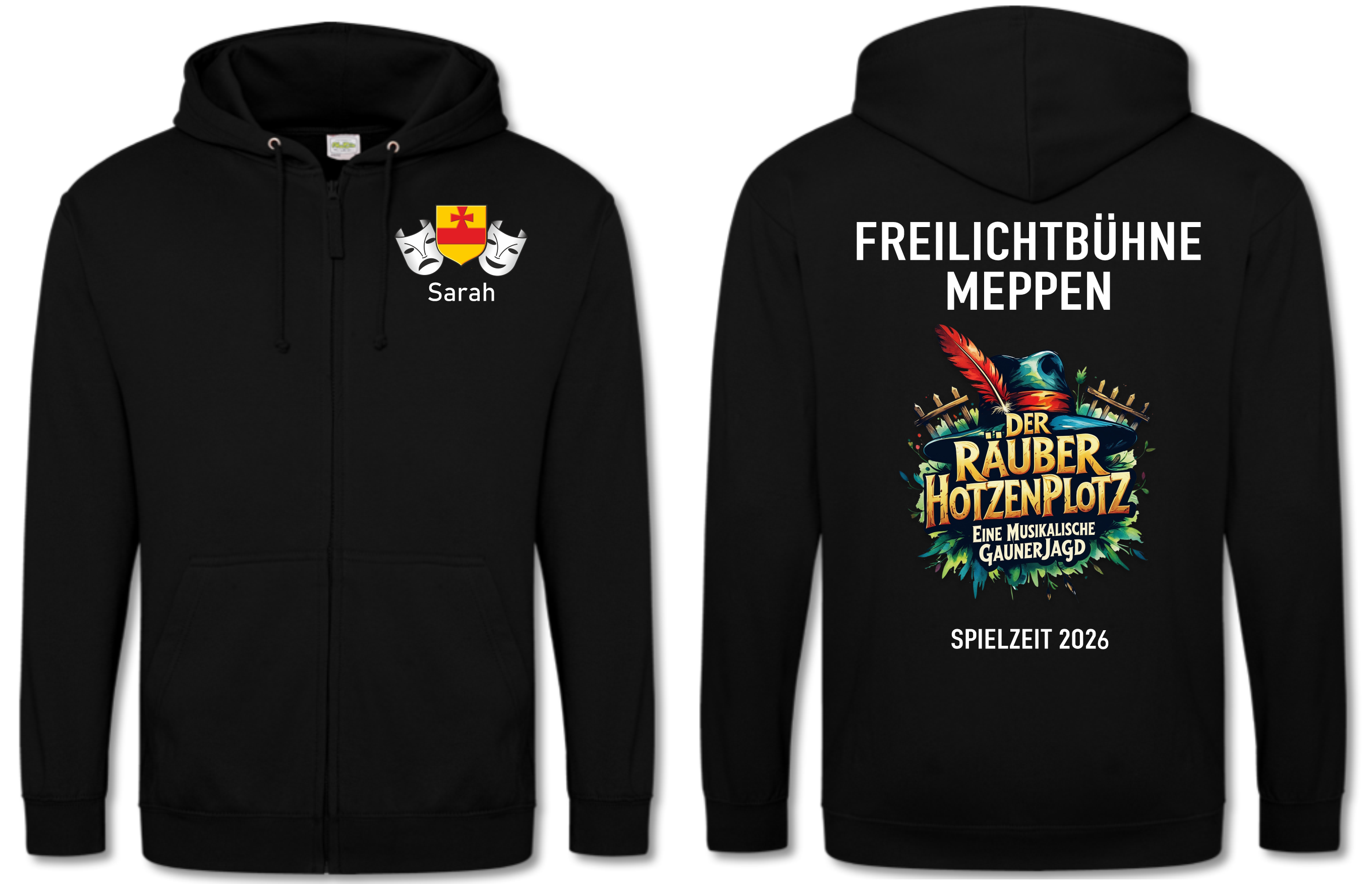 Das Dschungelbuch Kinder Kapuzen Sweat Jacke schwarz