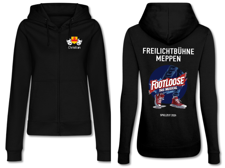 Footloose Damen Kapuzen Sweat Jacke
